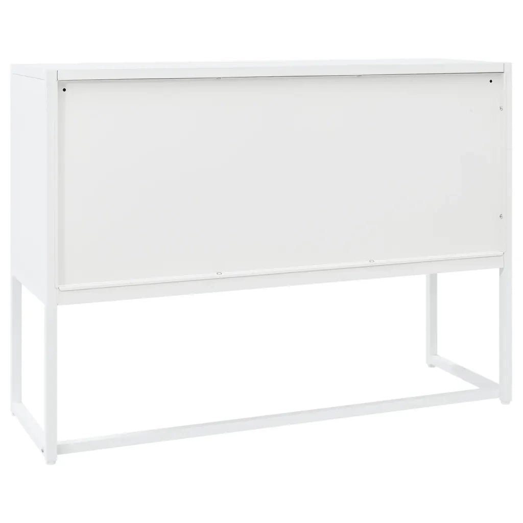 Credenza Bianca 105x35x75 cm in Acciaio 335869