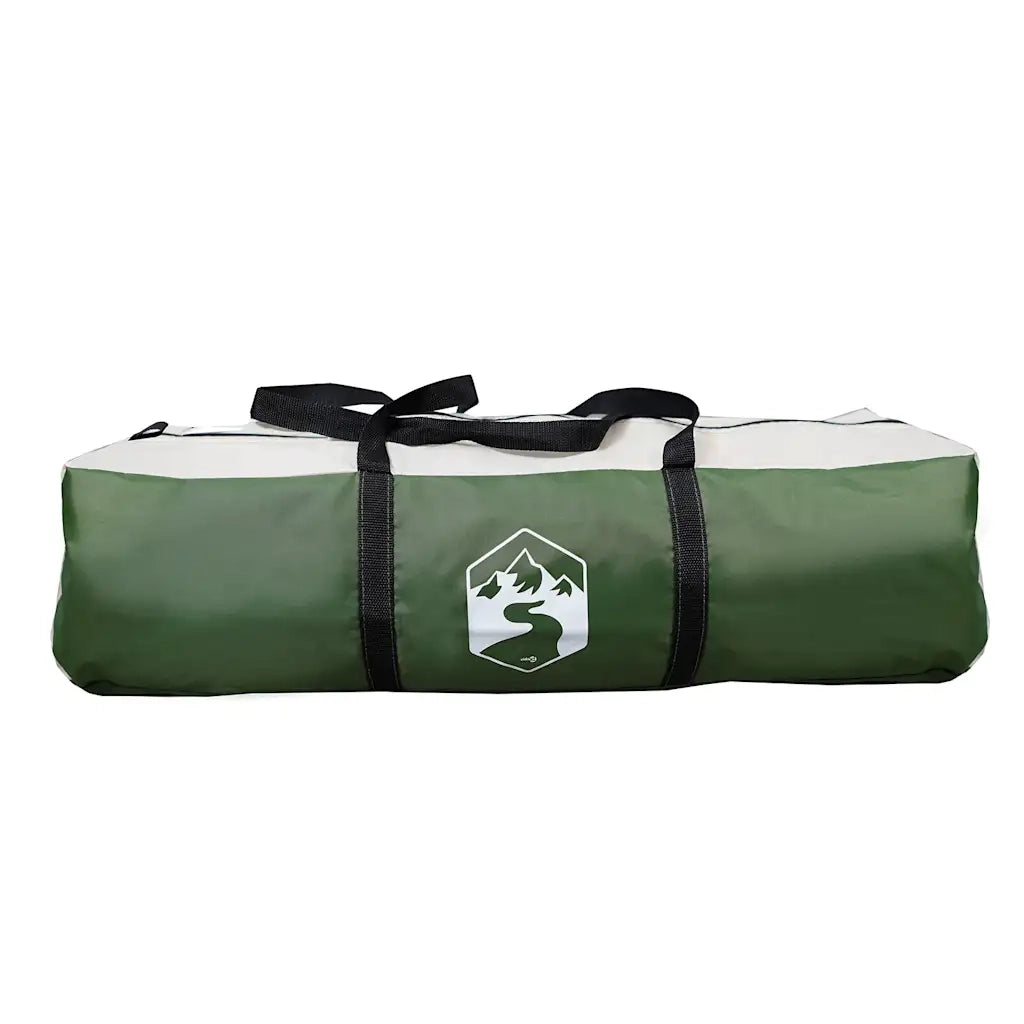 Tenda da Campeggio a Tunnel per 4 Persone-Tenda per Escursionismo Verde Impermeabile 386381