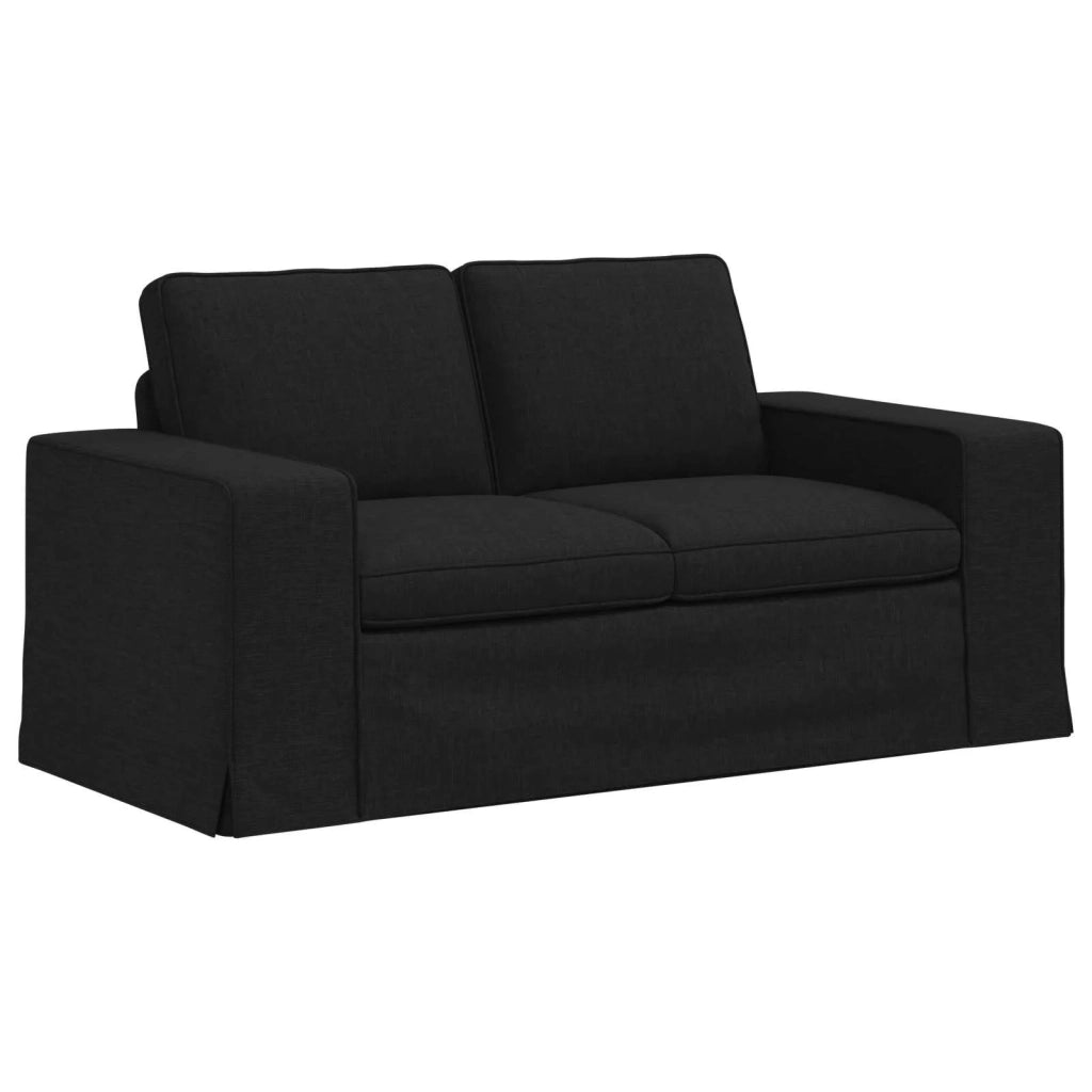 Set di divani 2 pcs Nero 162 x 80 x 82 cm Tessuto 3407502