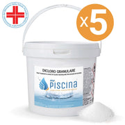DICLORO GRANULARE trattamento per piscina, presidio medico chirurgico Quantità confezione: 5 confezioni