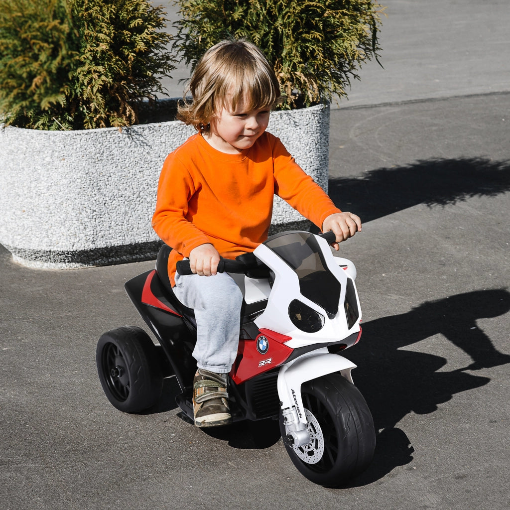 Moto Elettrica Bambini ¨C Minimal ¨C Bianco Rosso 66x37x44cm