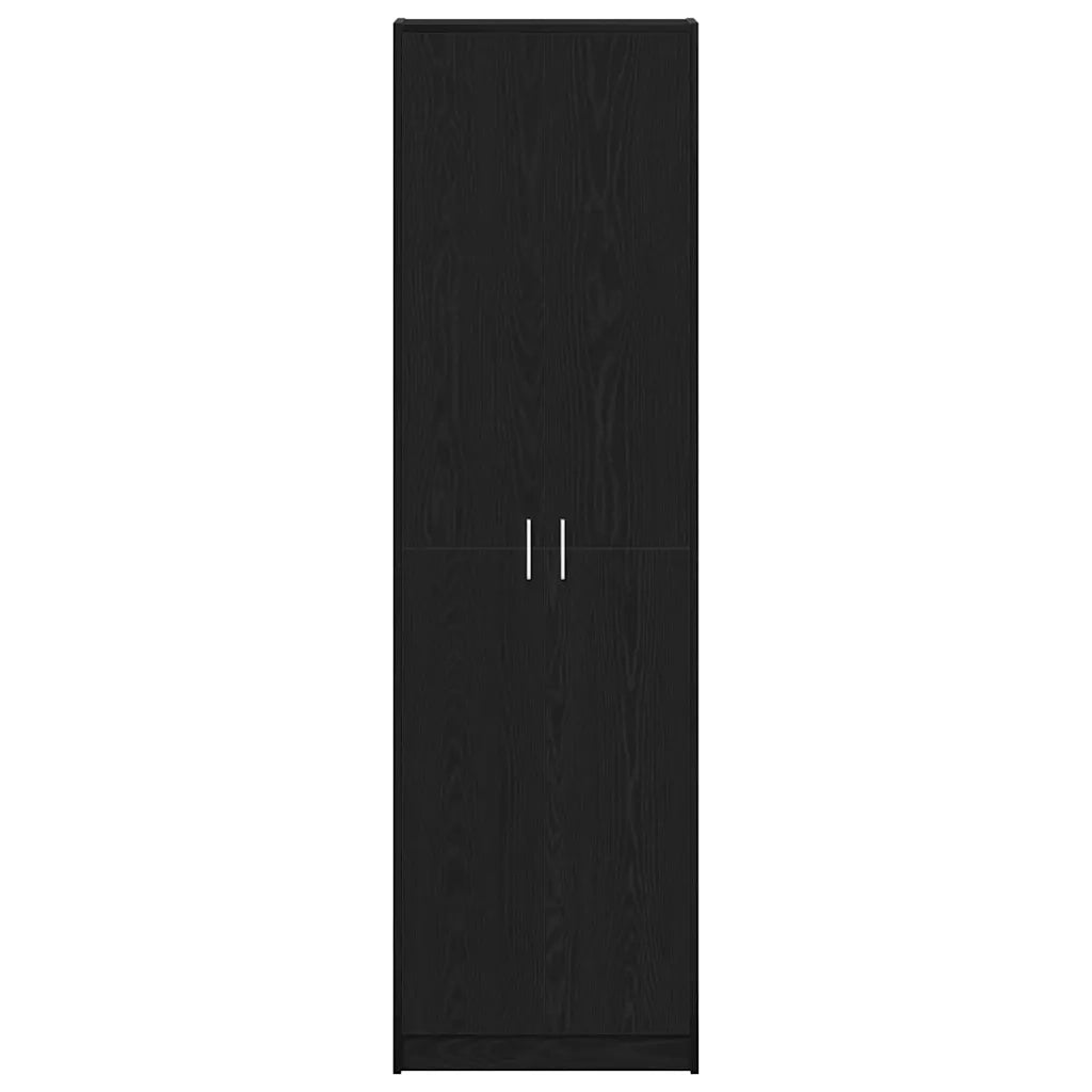 Guardaroba Rovere Nero 55 x 25 x 189 cm Legno multistrato 3334009
