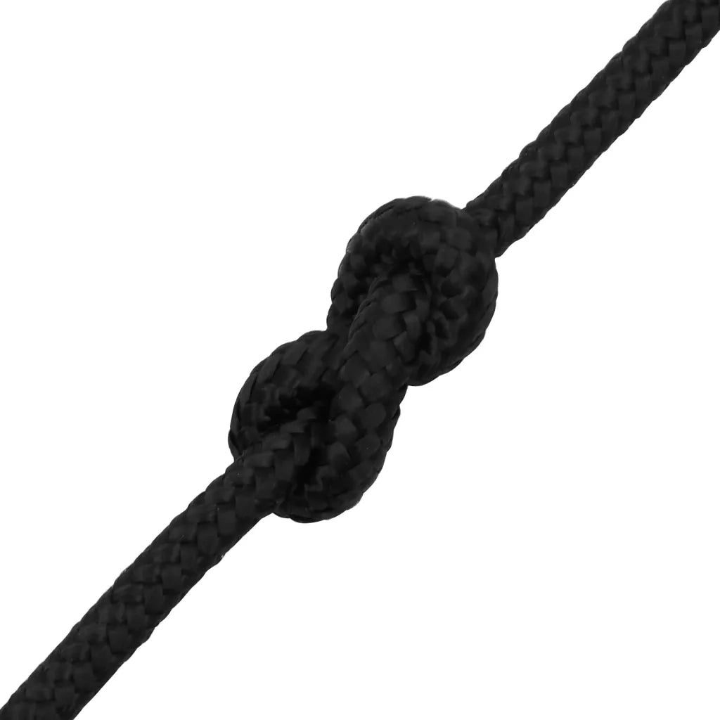 Corda per barca Completamente Nera 8 mm 100 m in Polipropilene 152503
