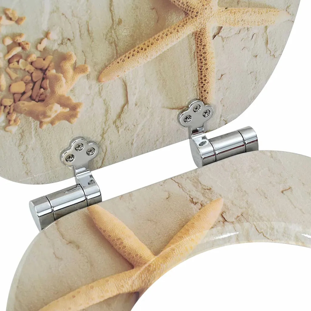 Sedile per toilette con chiusura morbida Giallo e Bianco 42027178