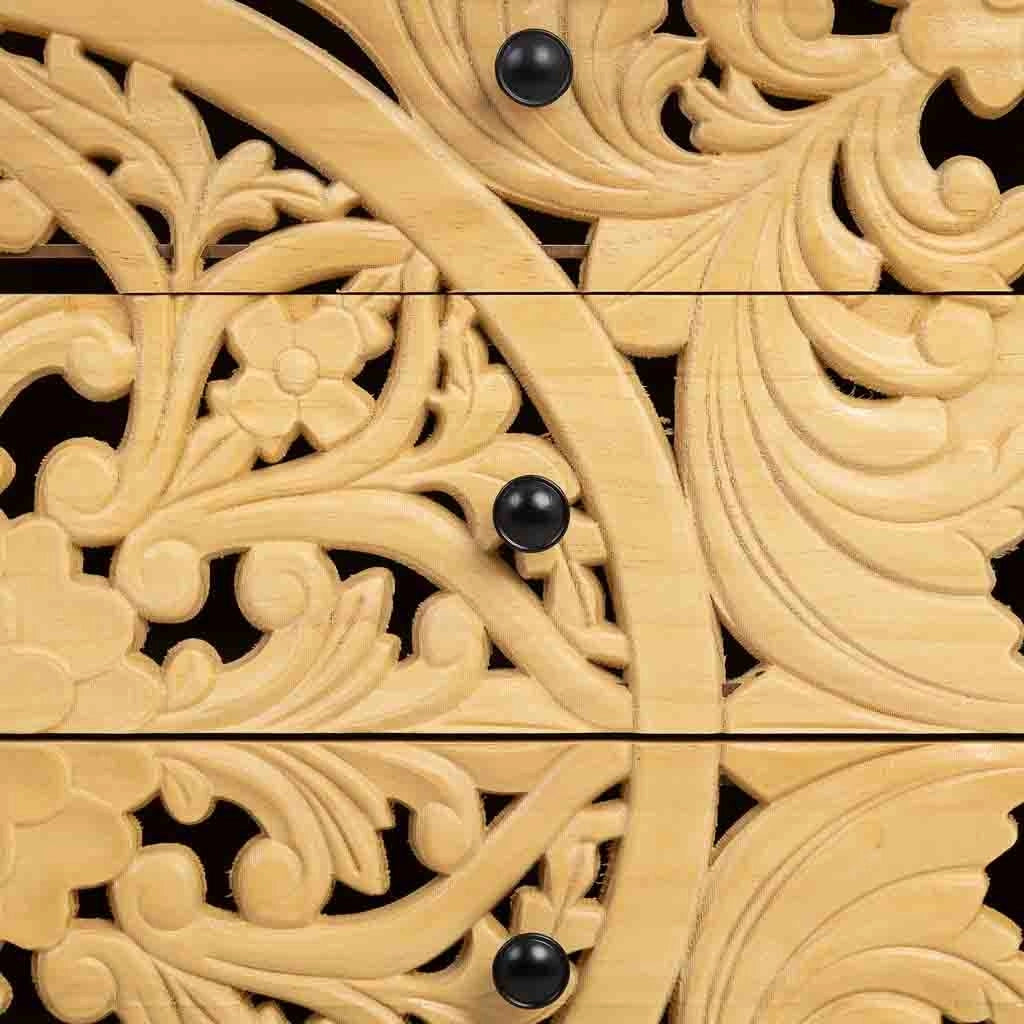 Comò in legno marrone 80x39.5x81