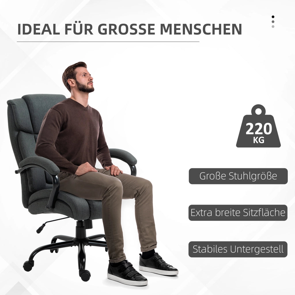 Sedia da ufficio ¨C Minimal ¨C grigio con braccioli imbottiti