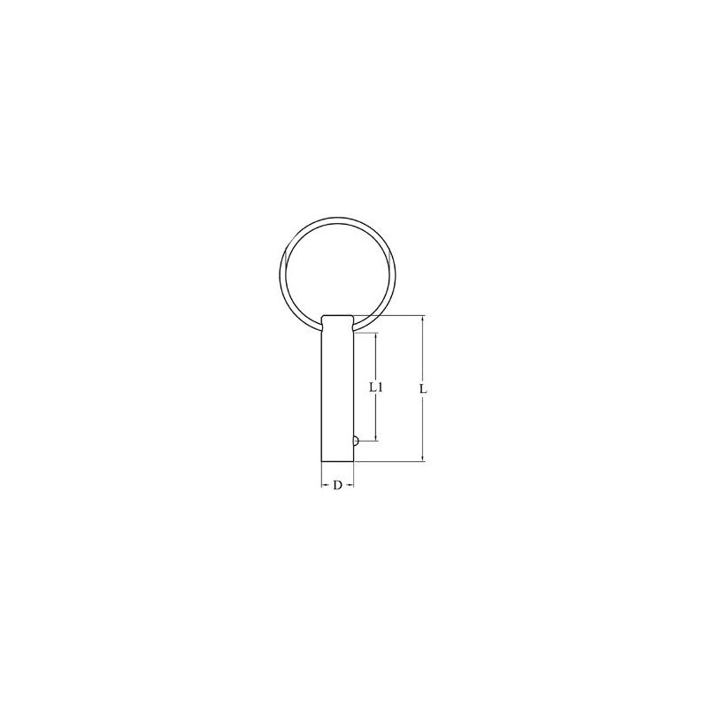 PERNO IN ACCIAIO INOX Ø MM.8X25