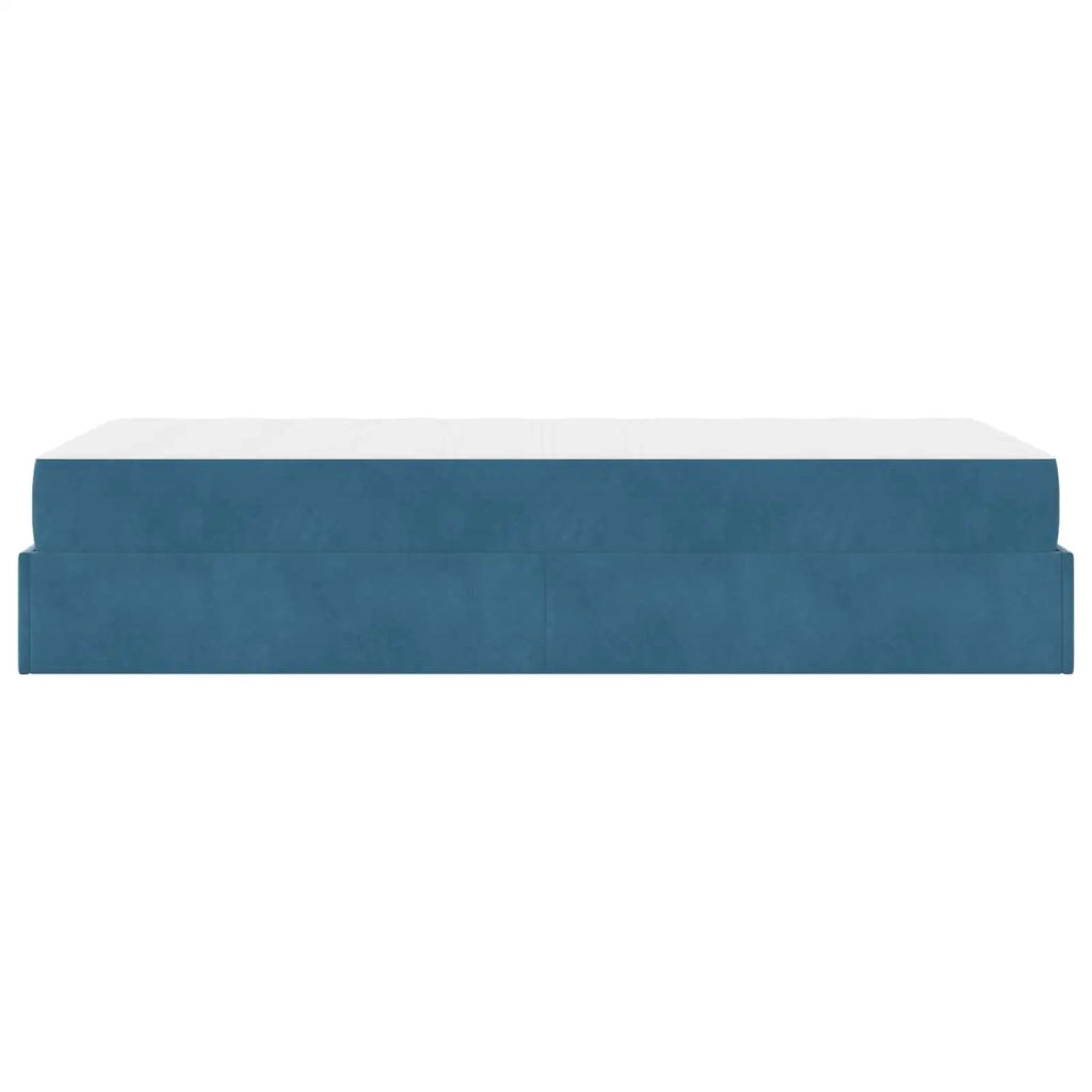 Struttura letto con materasso 2 pcs-Giroletto Blu Velluto