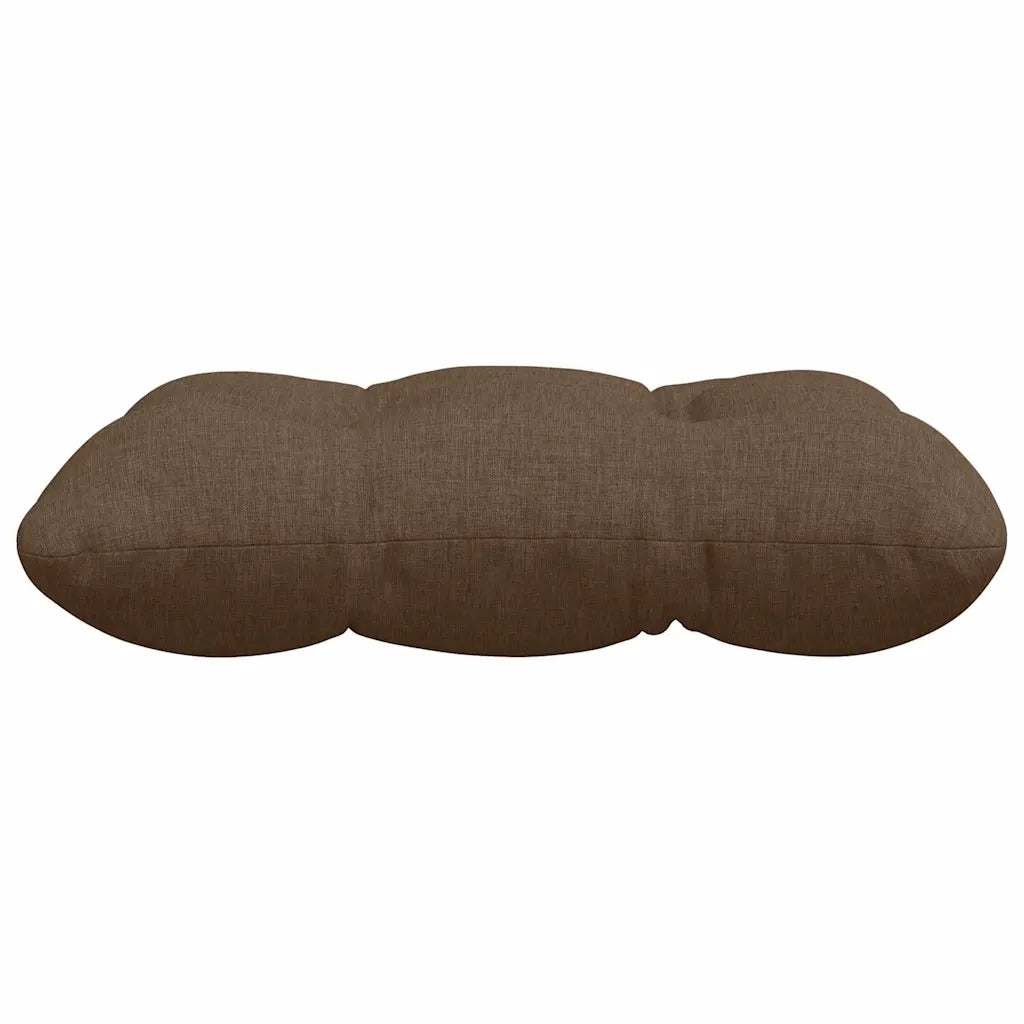 Cuscini per Seduta 4 pcs Marrone 40 x 40 x 12 cm Tessuto 42015064