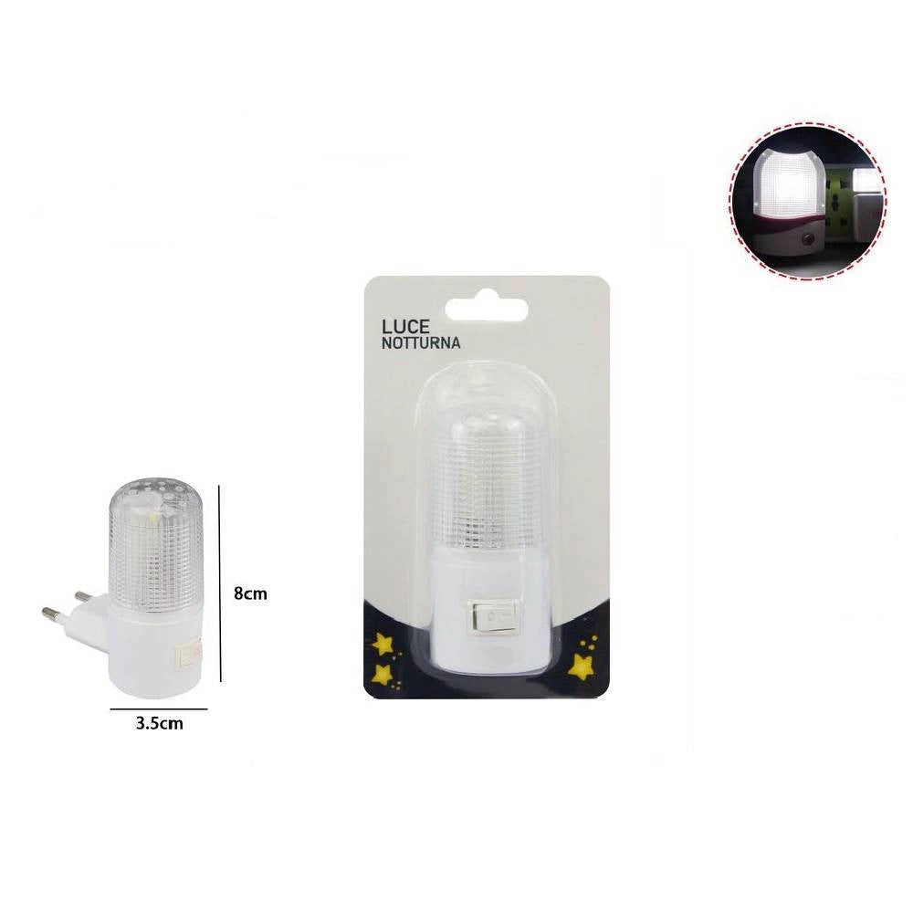 Trade Shop - Luce Notturna Led Night Lighting Interruttore Notte Giorno Casa Ufficio 58255 -