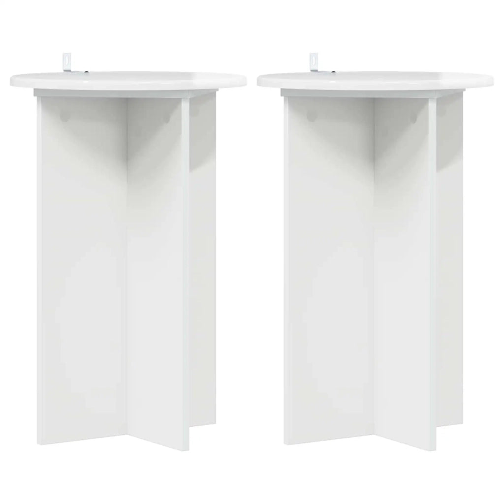 Supporto per piante | Sostegno per piante 2 pz Bianco Lucido ?40 x 60 cm