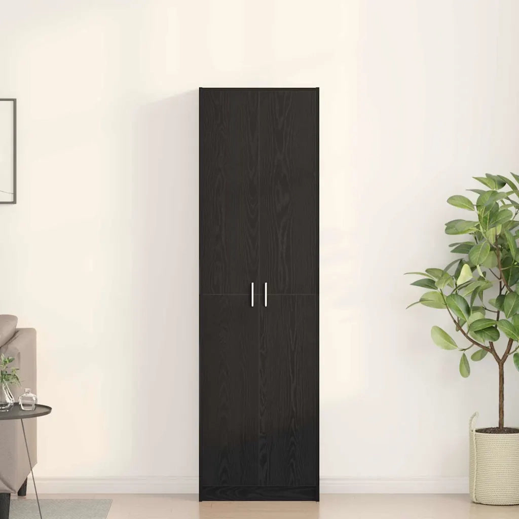 Guardaroba Rovere Nero 55 x 25 x 189 cm Legno multistrato 3334009