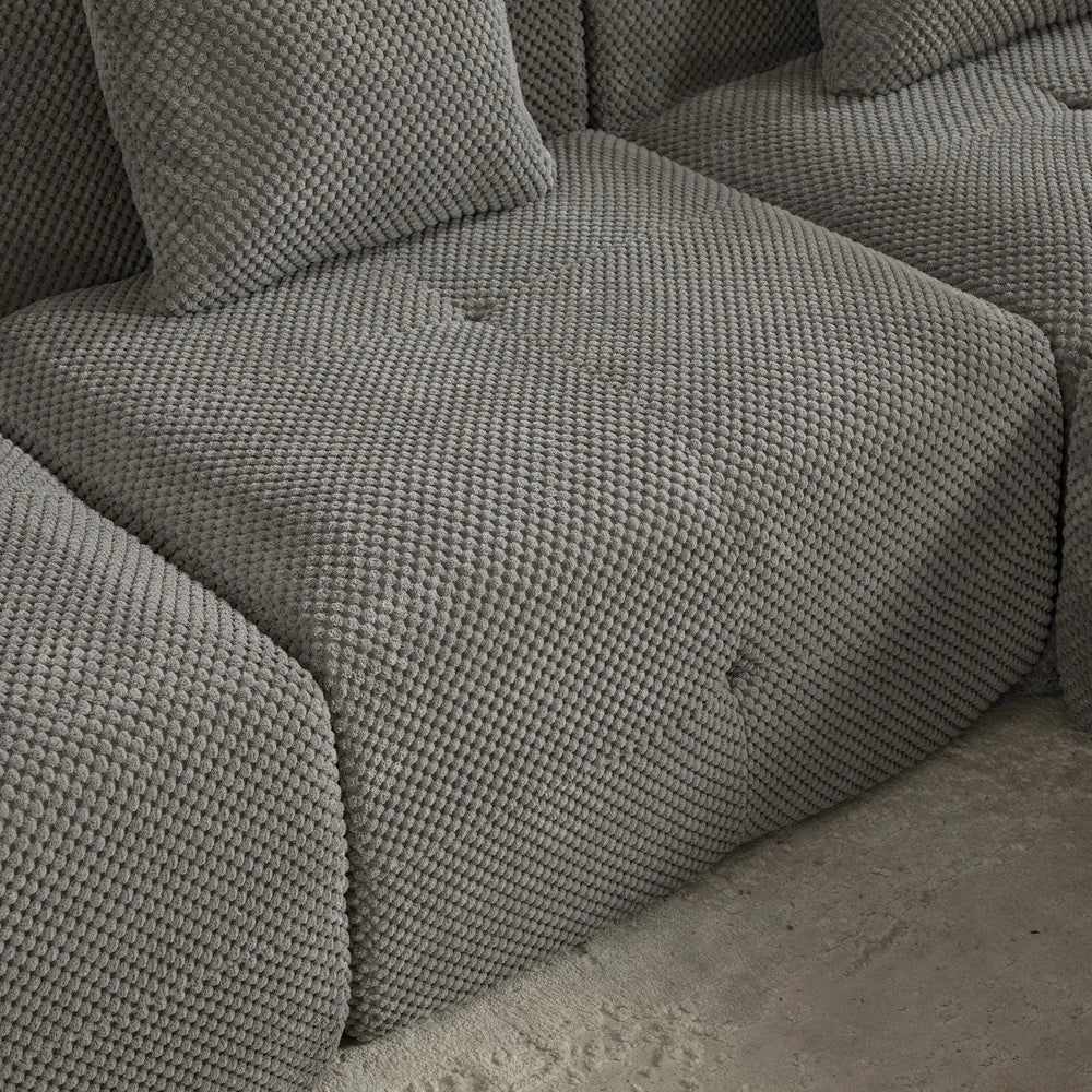 Divano Modulare in Chenille ¨C MINIMAL ¨C Grigio