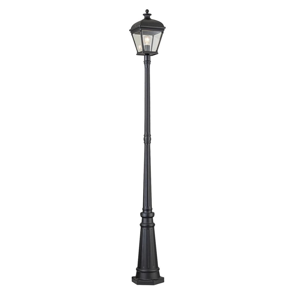 Lampione da giardino nero Bayview Elstead E27 60W IP44