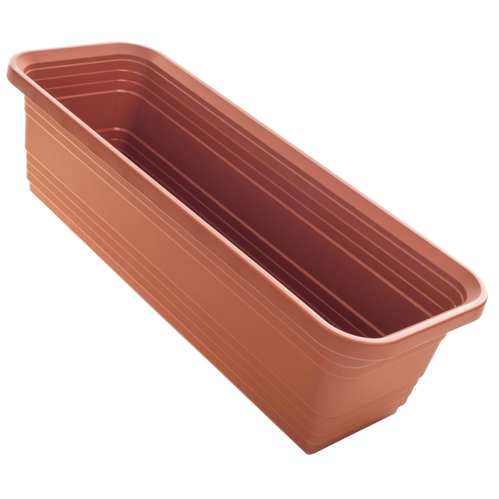 Vaso da fiori per balcone KADAX, 50 cm, rosso mattone.
