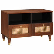 Mobile TV Marrone 70 x 33,5 x 46 cm Legno di mango massello 4018881