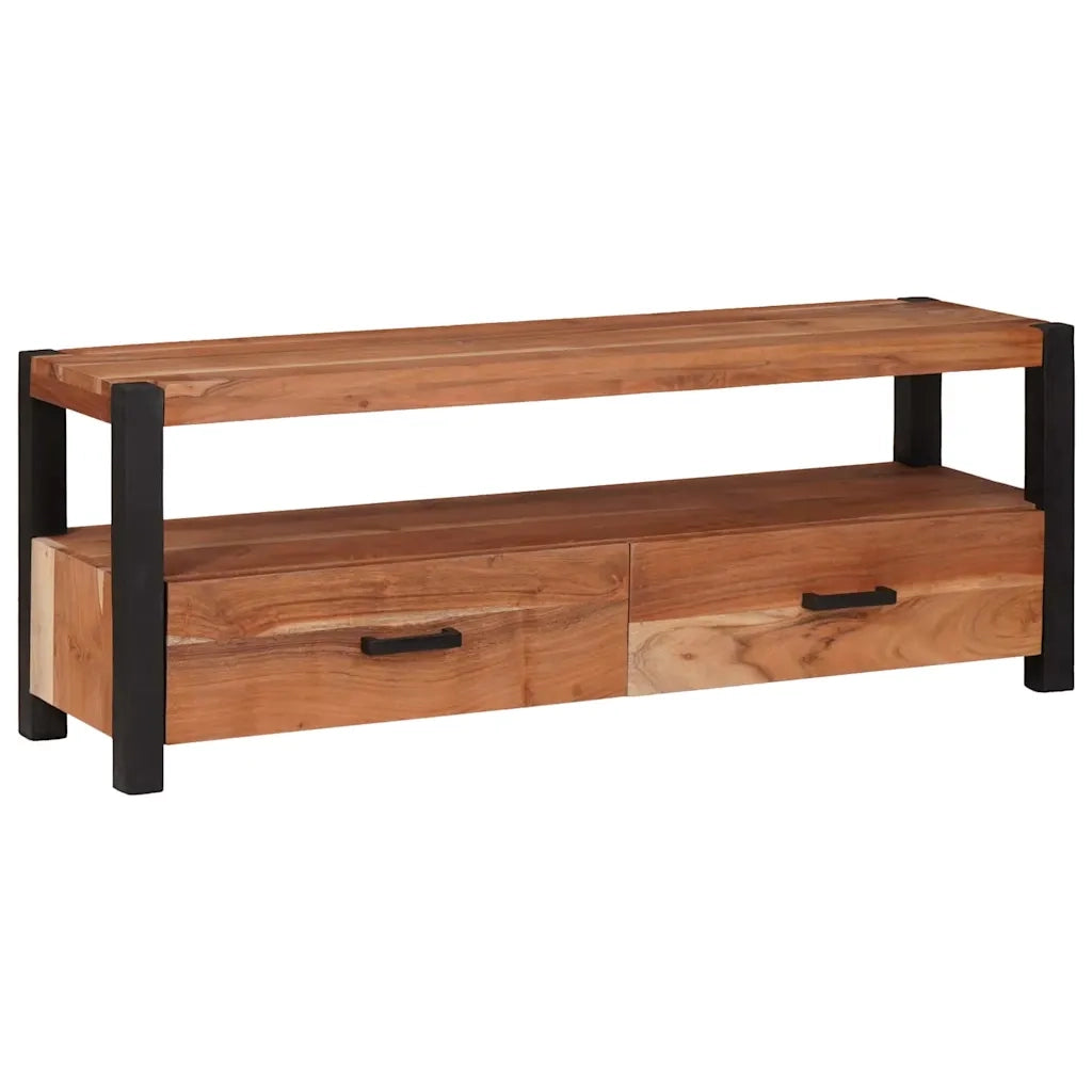 Mobile TV Marrone 110 x 30 x 40 cm legno massello di acacia 4104010