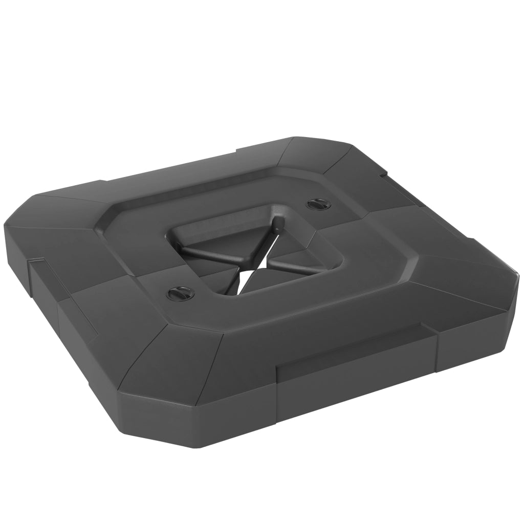 Base per Ombrellone 2 Pezzi Impermeabile ¨C Xylo ¨C Nero Acciaio