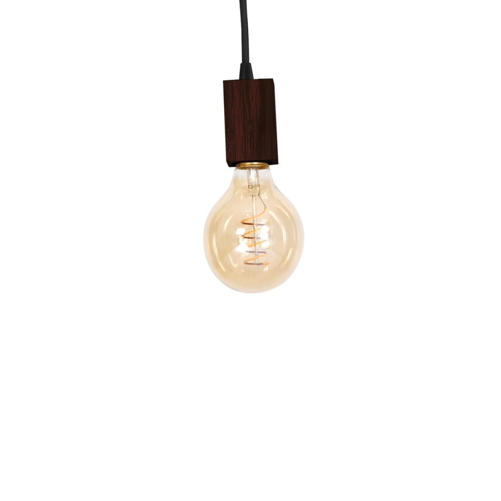 Lampadario a sospensione Milagro Jack 3xE27 legno scuro