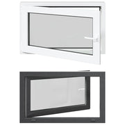 Finestra per Soffitta RISOR 100 x 70 cm PVC e Vetro Antracite CFW7928012