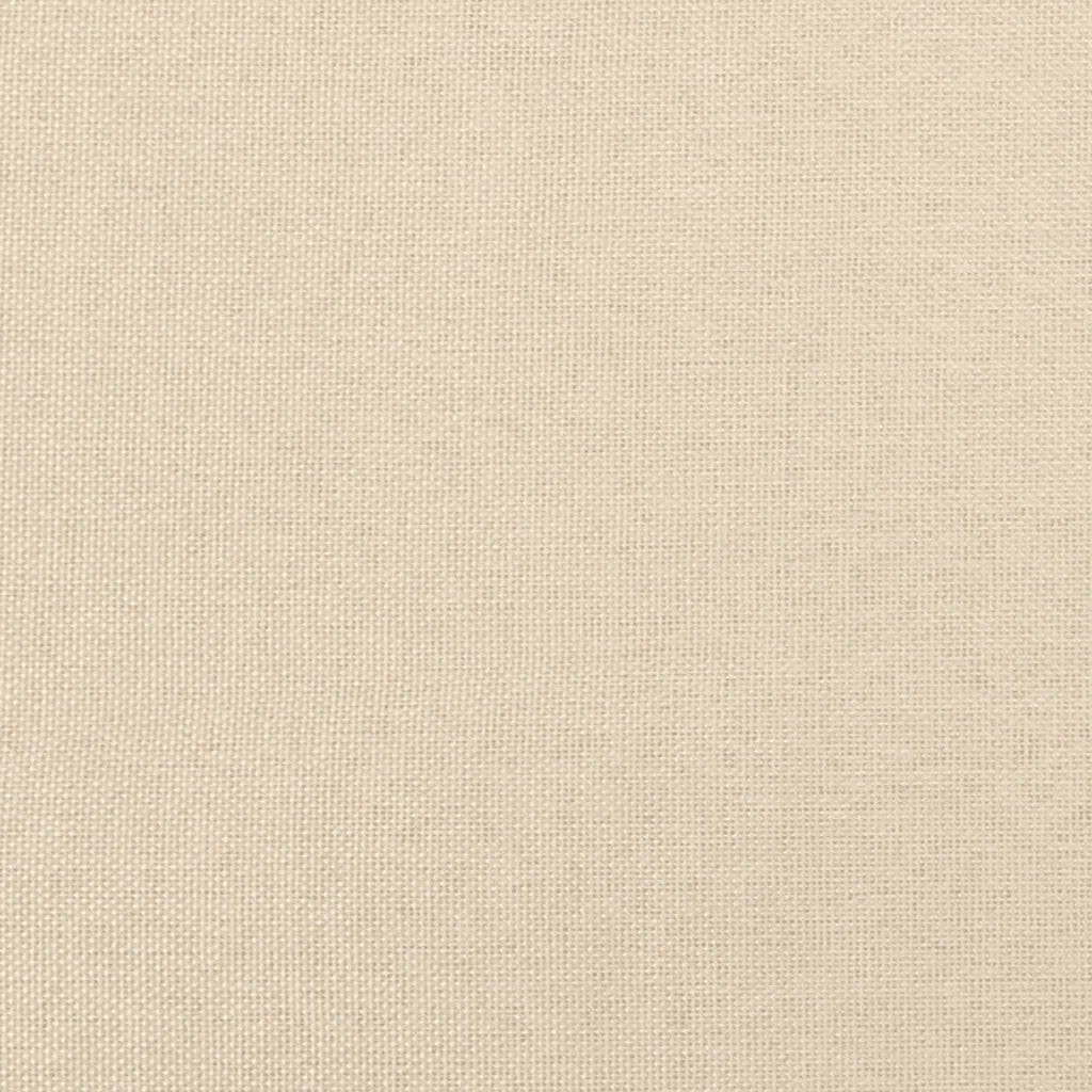 Letto singolo | Letto per adulti | Giroletto senza Materasso Crema 90x190 cm in Tessuto