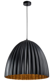 Lampada a sospensione Telma Ø70 nero rame E27 Sigma