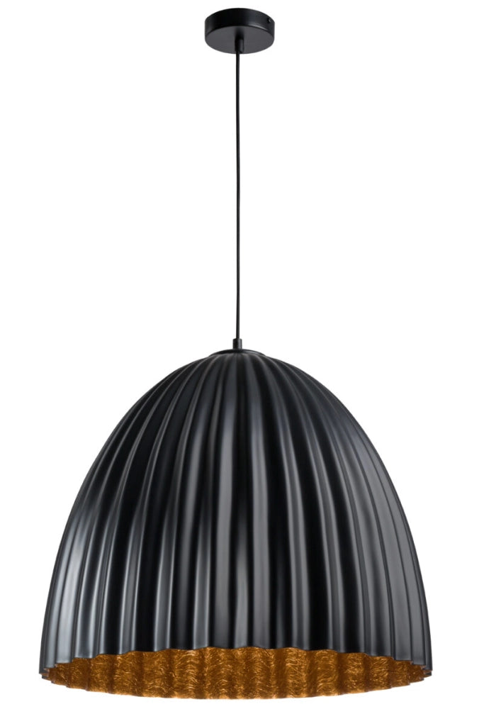 Lampada a sospensione Telma Ø70 nero rame E27 Sigma