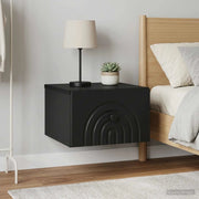 Mobiletto da notte a muro 2 pcs Nero 33 x 34,5 x 20 cm 898088