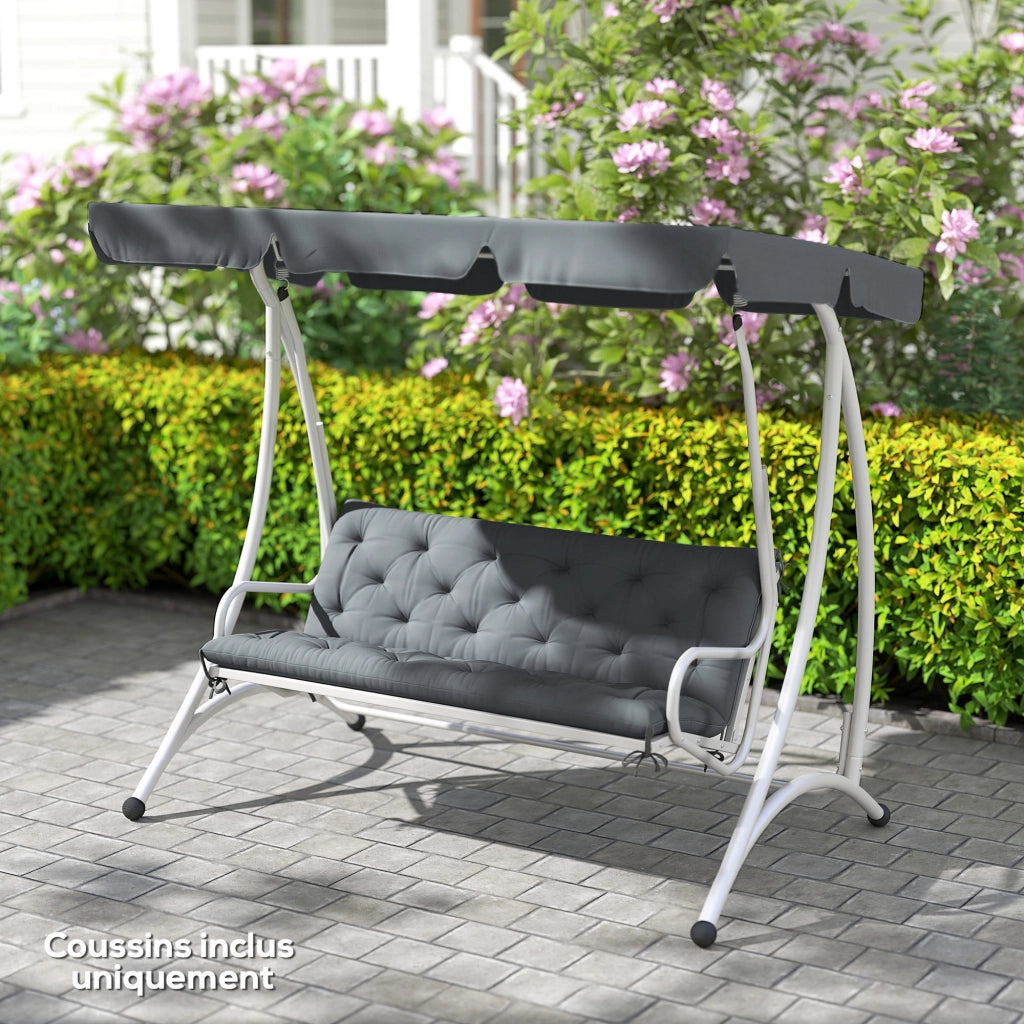 Cuscino per divano da giardino 3 posti ¨C Minimal ¨C grigio 150x98x8 cm