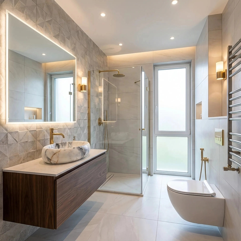 Lavabo Da Appoggio Rea Linda Granit Mat
