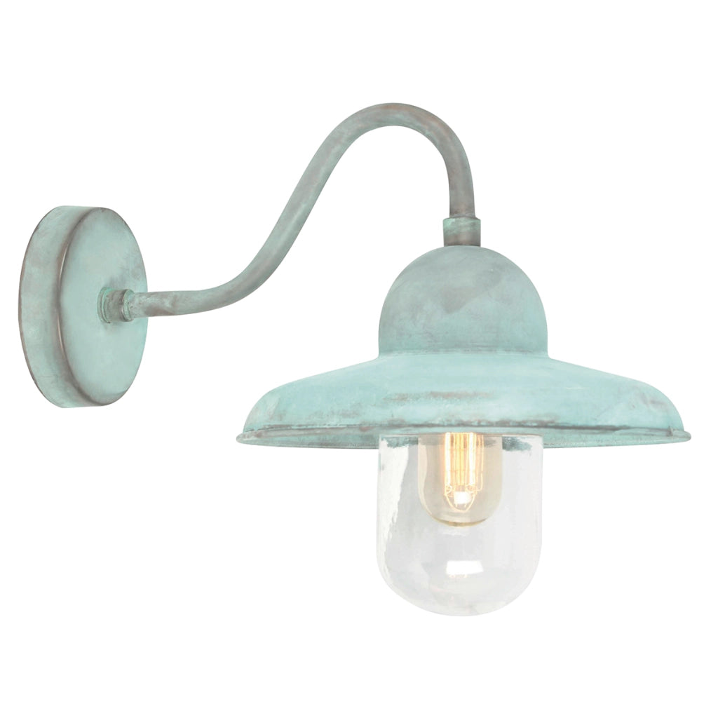Applique esterna Somerton verde rame E27 IP44 Elstead