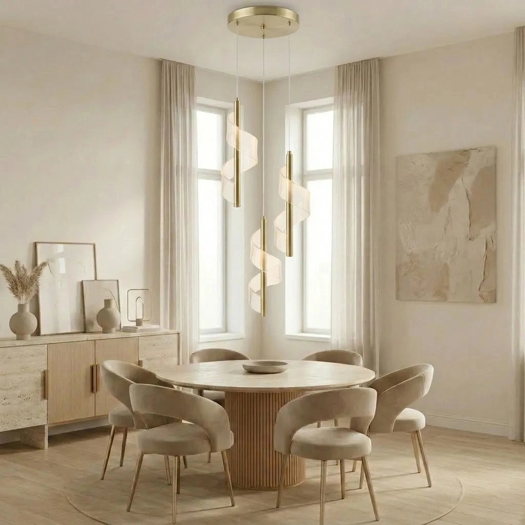 Lampada Led A Sospensione Da Soffitto G178-3cp Gold