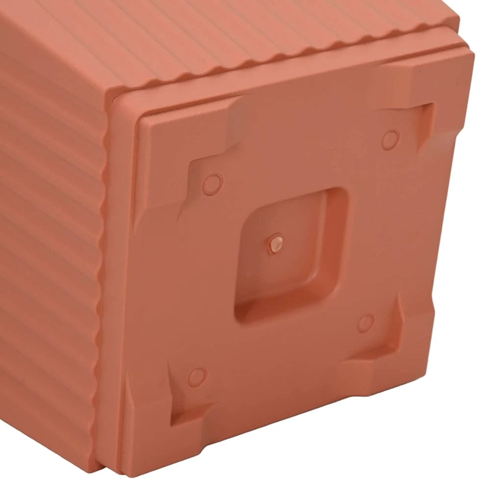 Vasi per Piante 24 pcs Rosso Mattone 43 x 43 x 33,5 cm Plastica 3403310