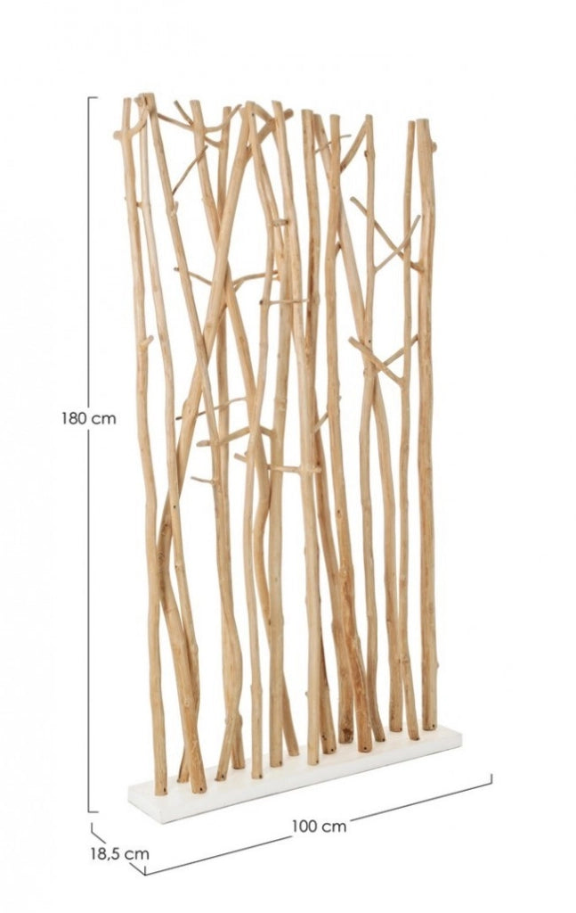 Paravento Aili Naturale in Legno Naturale