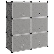 Scarpiera | Mobile per scarpe Nera 84,5x31x93,5 cm in PP