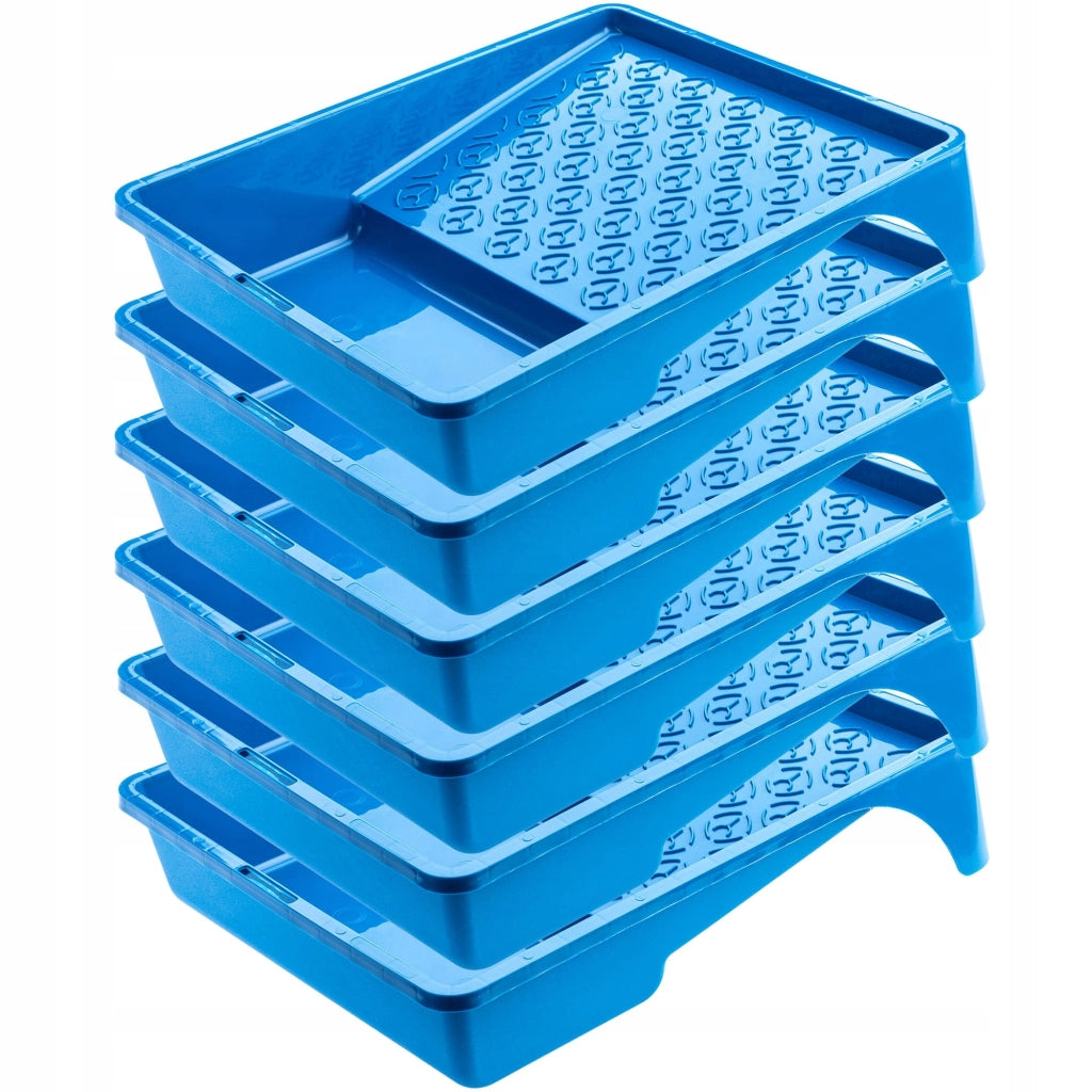 Vassoio per pittura grande KADAX 255x330 mm per rullo da pittura, set da 6 pezzi