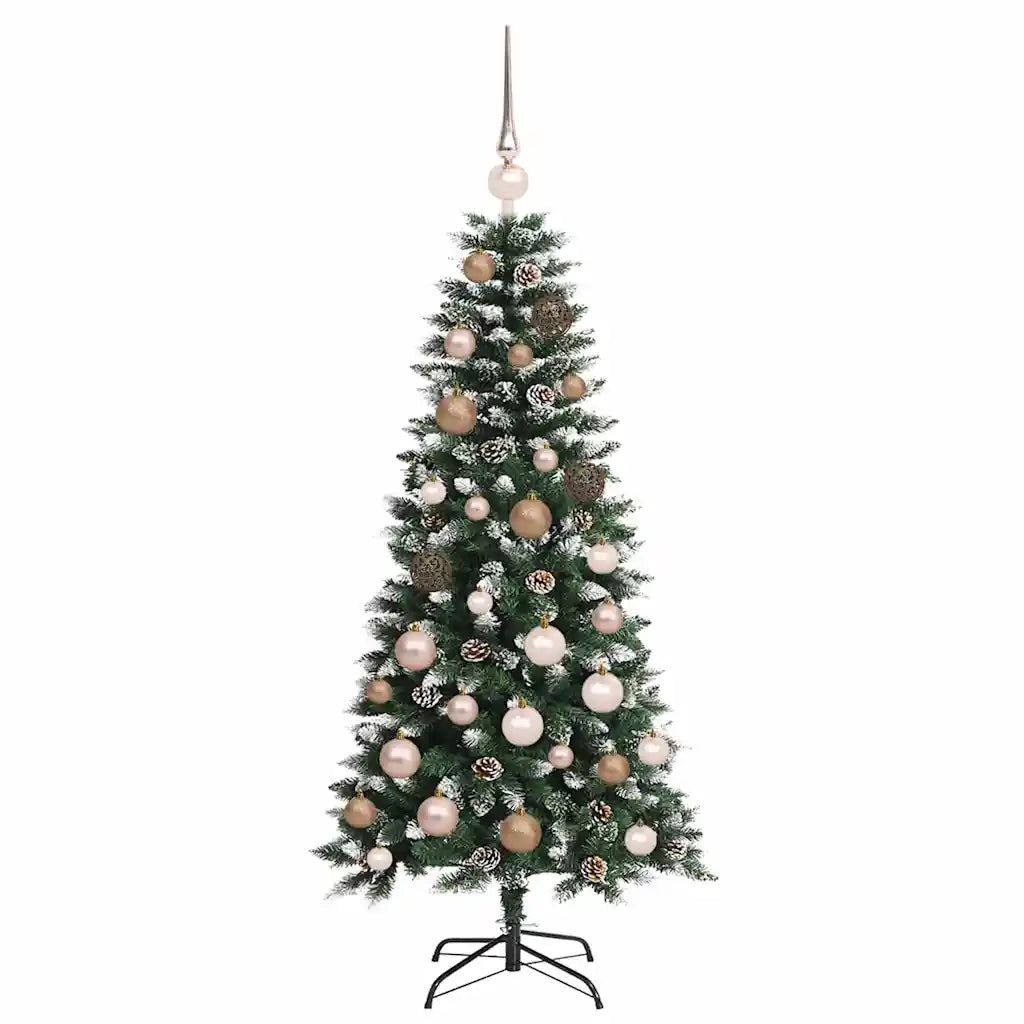 Albero di Natale artificiale con 150 LED Verde 120 cm 3395794