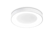 Plafoniera Contemporanea Planet Metallo Bianco Led Integrato 22W 3000K Ip20