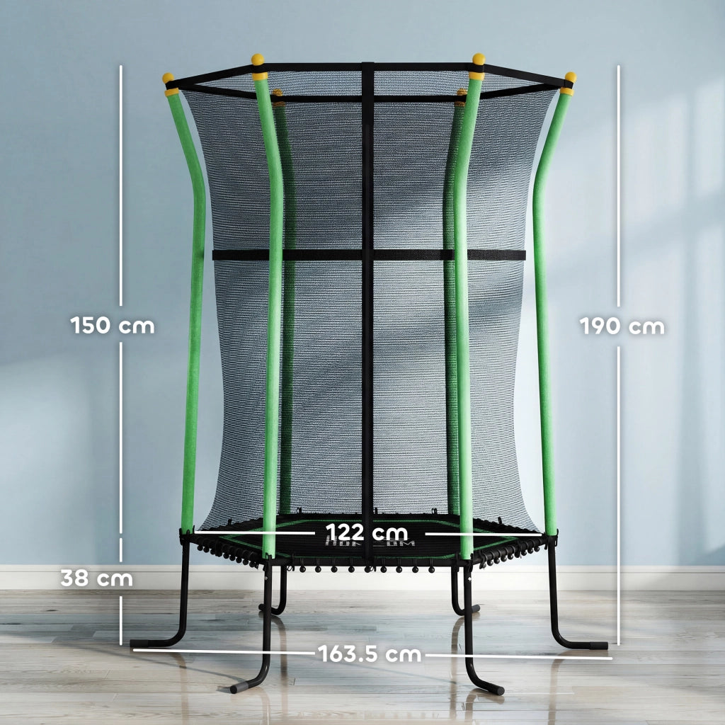 Trampolino Elastico per Bambini ¨C Minimal ¨C Verde 163.5x190 cm