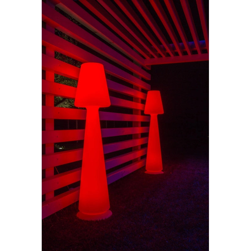 Lampada da terra di design H165 in polimero LED RGB per interno ed esterno - Made in Italy - Monacis