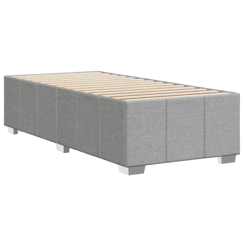 Giroletto senza Materasso Grigio Chiaro 90x200 cm Tessuto