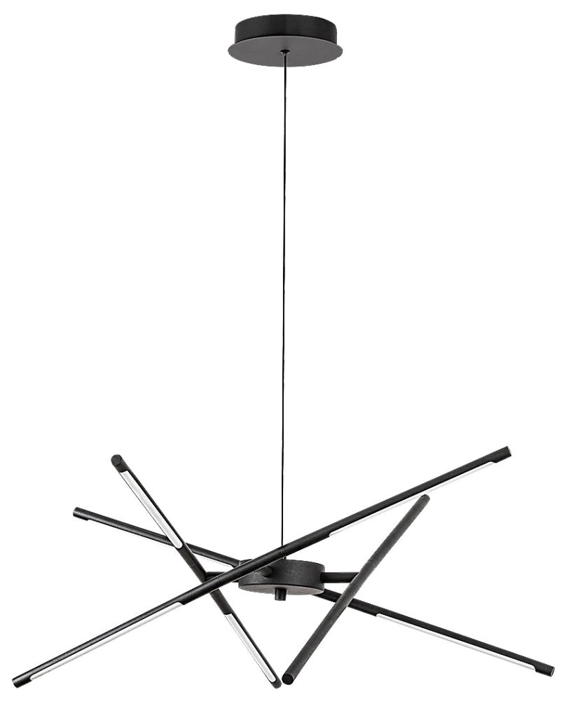Lampadario LED Rabalux Henli 30W nero Ø76 cm regolabile