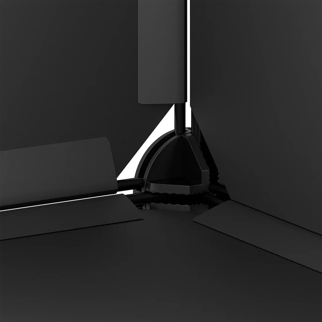 Scarpiera | Mobile per scarpe Nera 94x37x125 cm in PP