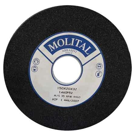 MOLA ABRASIVA Ø mm 200x20 F.32 - grana 36 - MOLITAL