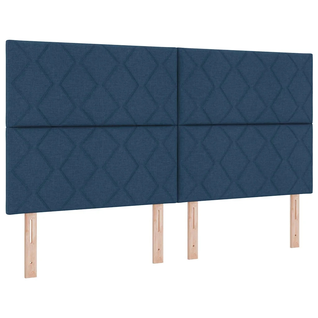 Letto a molle con materasso Blu 180 x 200 cm Tessuto 3343200