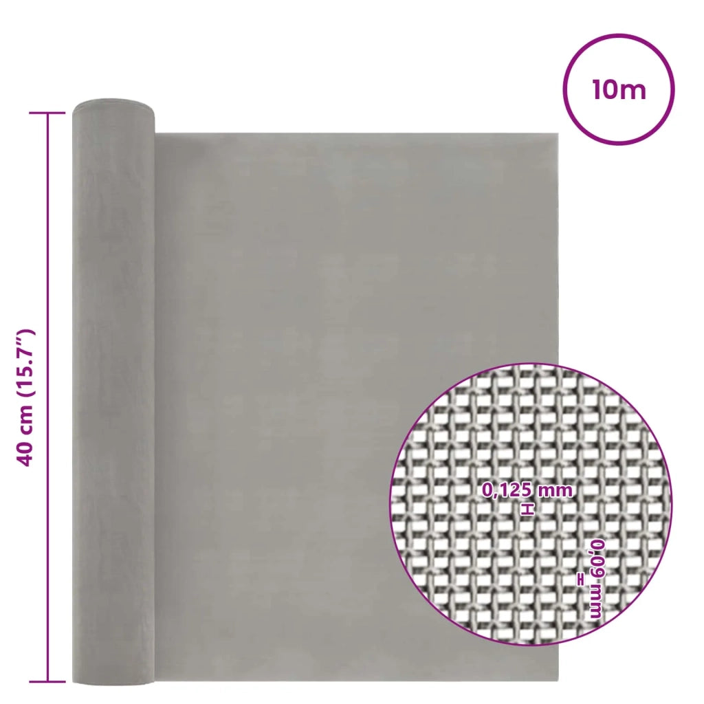 Rete per schermatura 40 x 1000 cm 120 Mesh Argento 42039585