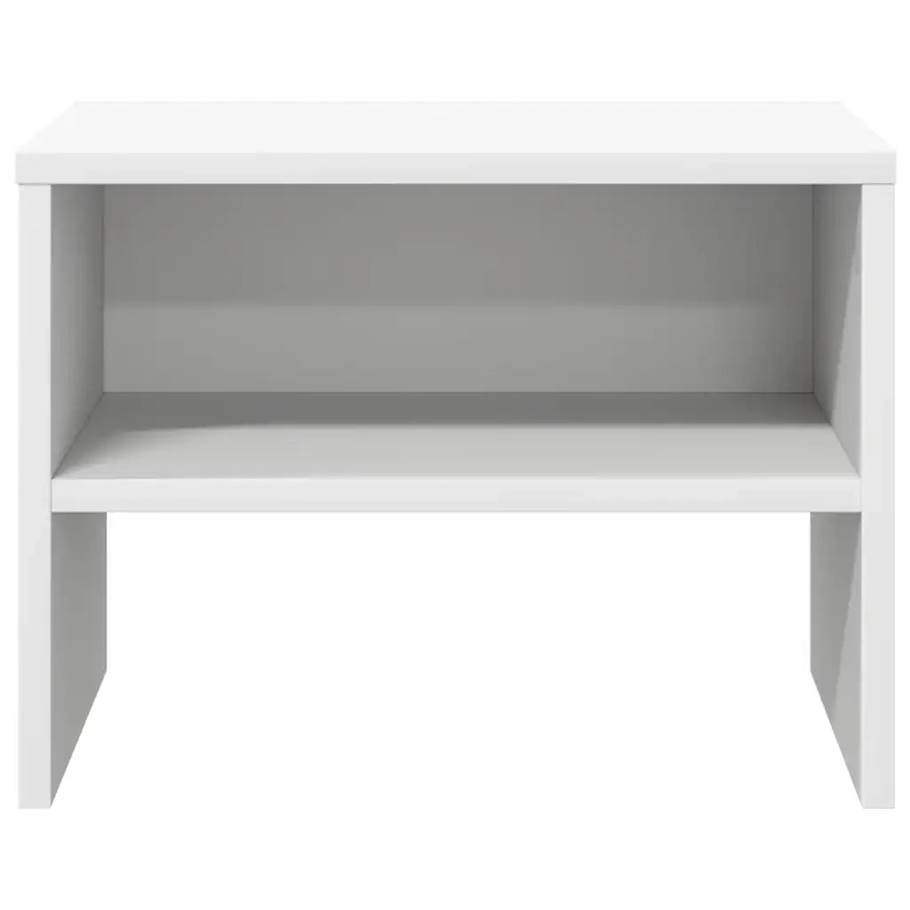Set di 2 Comodini | Armadio da Notte | Mobiletto da notte Bianchi 40x30x30 cm Legno Ingegnerizzato