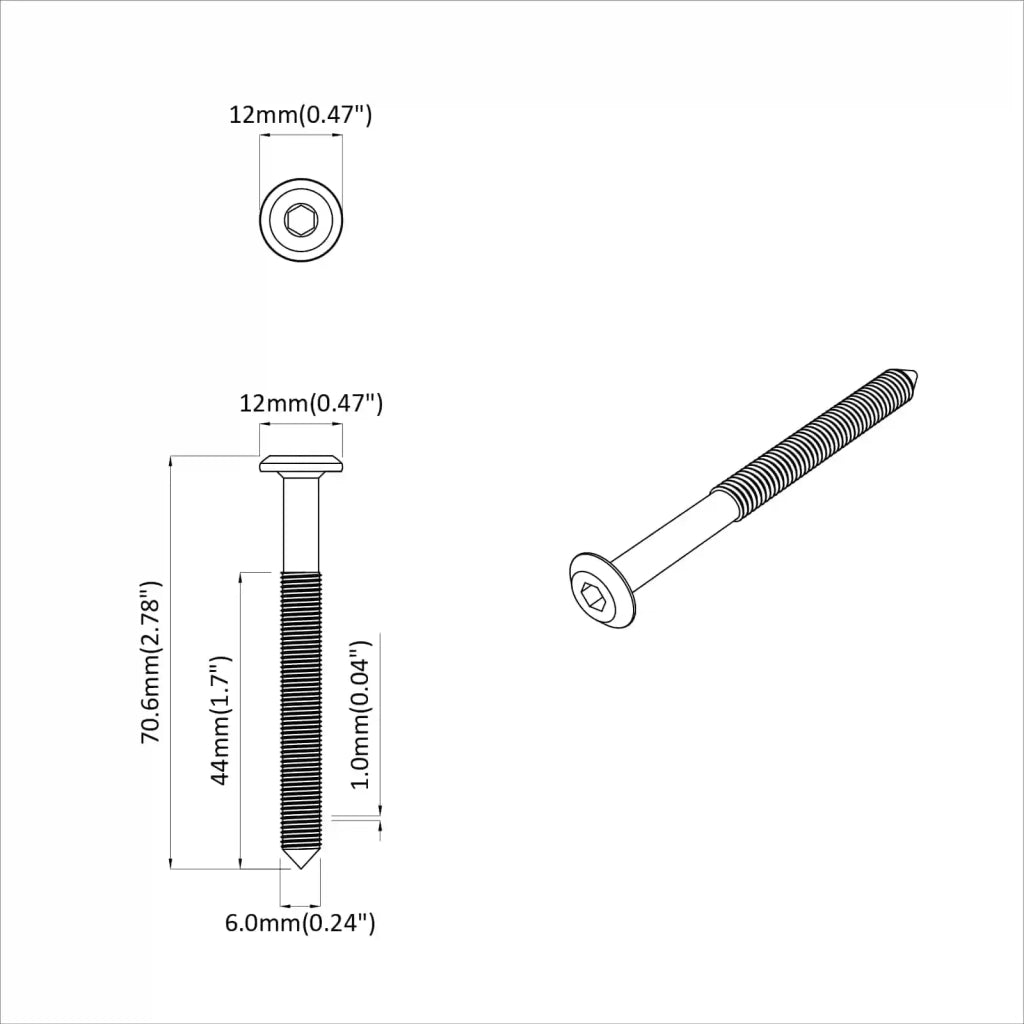 Viti per mobili 1400 pcs Argento Acciaio