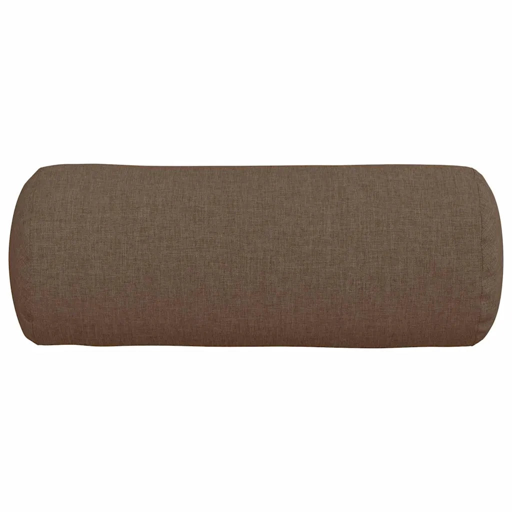 Cuscini a rullo 2 pcs Marrone Ø 15 x 40 cm Tessuto 42014272