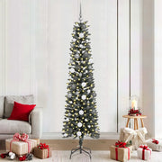 Albero di Natale artificiale con 300 LED Verde 210 cm 3395951